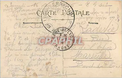LYON — Pomnik Carnota — E. R. — n° 173 — Rewers
