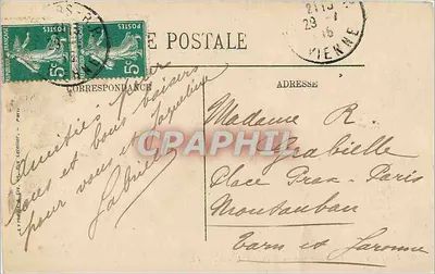 Poitiers — Panorama z bulwaru Aboville — LL — Rewers