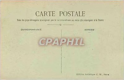 Bois de CHAVILLE — Route sous Bois — Édition Artistique C. M. — Verso