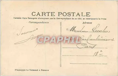 Rueil - La Malmaison — O Cedro plantado pela Imperatriz Joséphine — Edição Capelle Rue — Verso