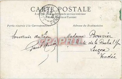 Belfort - Le Château et Lion de Bartholdi — éditeur A. Lejeune, n° de série non visible — Verso