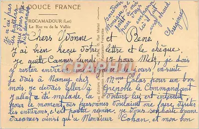 Rocamadour (Lot) — Uitzicht op de Roc vanuit de Vallei — Uitgever: Les Éditeurs d'Action, Parijs — Achterkant