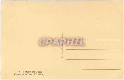 Zamek La Gaze — wiek XV — Arts Graphiques Tarnouse — Rewers