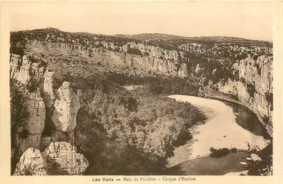 Les Vans — Floresta de Patolive — Cirque d'Endieu — Impr. Fot. Henri Tondouse, Toulouse