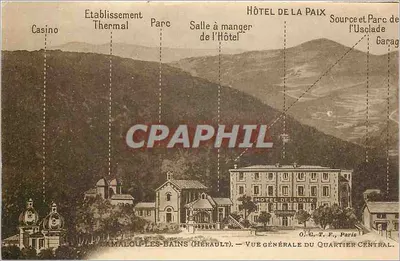 Camalou-les-Bains (Hérault) — Vista geral do bairro central — O.G.T.F., Paris