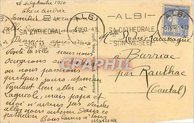 Albi — Panoramiczny widok z wieży Ste-Cécile — Le Tarn Illustré, nr 3094 — Rewers