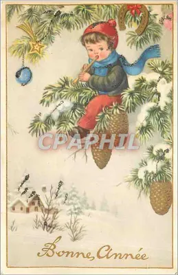 Criança em um abeto de Natal — Boas Festas — Photocolor 480