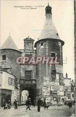 Issoudun (Indre) — O Sino e a Porta do Castelo — P. Cousin, editor