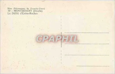 O Desfiladeiro de Entre-Roches — Montbenoît (Doubs) — Cim — Verso