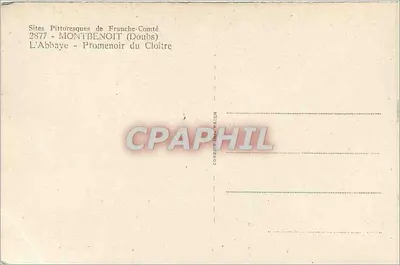 L'Abbaye - Promenoir du Cloître — Montbenoît (Doubs) — Sites Pittoresques de Franche-Comté, n°2877 — Rewers