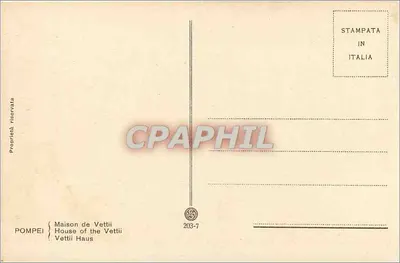 Pompej — Dom Vettiorów — Widok perystylu — Rewers