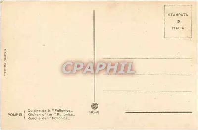 Pompeia - Novas escavações na Via dell'Abbondanza - Cozinha da 'Fullonica' — Verso