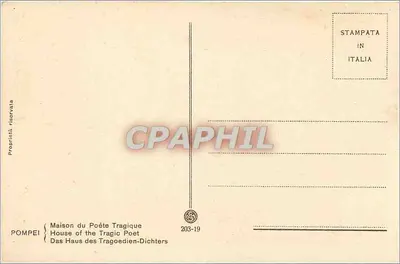 Pompei - Dom Poety Tragicznego — 203-19 — Rewers