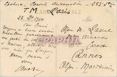 El puente de La Ferté-sous-Jouarre — destruido por los franceses — L. C. H. París — Reverso