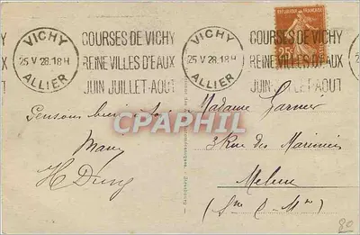 Vichy - Pokryta galeria w Parku — wydawca nieznany, nr 26 — Rewers