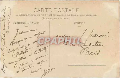 Besançon - Faubourg Tarragnoz e Citadela — editor anônimo, n° 332 — Verso