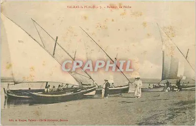 Valras-la-Plage — Barcos de Pesca — Edit. A. Rouques, Tabacs, Cliché Eycheanne, Béziers