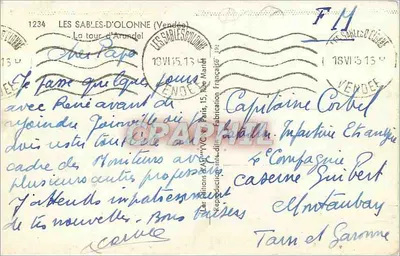 Les Sables-d'Olonne — Wieża Arundel — Wydawnictwo Affiche — Rewers
