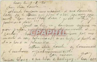 Arranjo de rosas e flores — com estátua e cavalos brancos — editor Léon Dufour, n° 770 — Verso