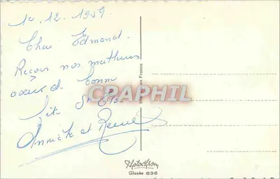 Czerwony ptak wśród róż — Photocchrom, seria 836 — Rewers