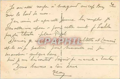 Toulon - Il Teatro Municipale — Cartolina d'epoca n°49, editore La Folecon — Verso