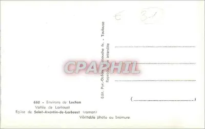 Kościół św. Aventyna de Larboust (rzymskokatolicki) — Dolina Larboust — Wyd. Pyr. Occitanie — Rewers