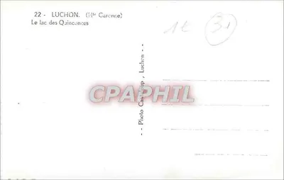 Luchon — Jezioro Quinconces — Photo Cartaphil — Rewers