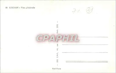 Luchon — Ogólny widok — C.A.P. Paryż — Rewers
