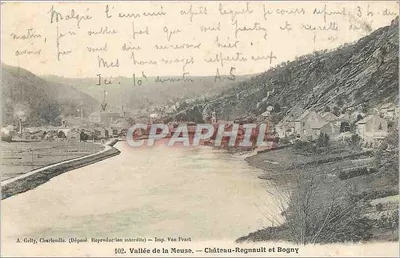 Valle de la Meuse — Castillo de Regnault y Bogny — A. Gelly, Charleville — Imp. Van Praet