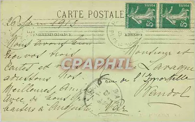 Paris (IVe) — O Hotel de Ville e o Ponte d'Arcole — LL (Seine) — Verso