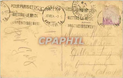 Melun — Panorama de la Sena — Lasserom y hijo, foto, Melun — Reverso