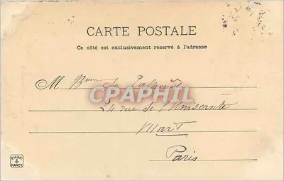 Nancy — Porte de la Craffe — La Lorraine illustrée, nr 59, P. Helmlinger & Cie, Nancy — Rewers