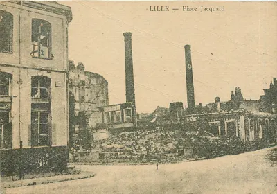 Bilhete postal antigo Lille Place Jacguard