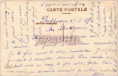 Flores e bandeiras — Espere pela Primavera. Ele vem. Coragem! — Correspondência de Paris — Verso