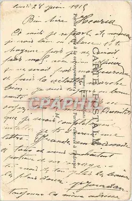 Bandeiras Aliadas — França, Bélgica, Reino Unido, Itália — com flor de pensamento — carta postal da paz após a Primeira Guerra Mundial — Verso