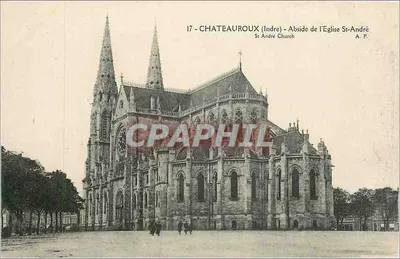 Châteauroux (Indre) — Abside da Igreja de São André — A.P.
