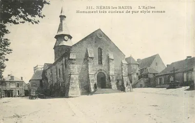 Néris-les-Bains — A Igreja — Monumento muito curioso de estilo romano puro