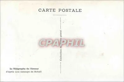El Telégrafo del Amor — escena mitológica con Cupido — editor Schall, número de serie no visible — Reverso