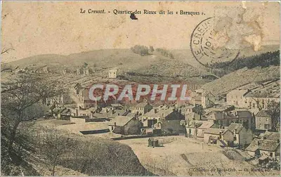 Le Creusot - Bairro dos Riaux chamado « Baraques » — Coleção do Photo-Club, Ch. Marte, éd.