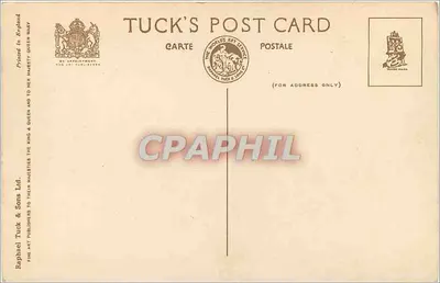 Memorial Scott e Jardins de Princes Street — Edimburgo — Tuck Card — Verso