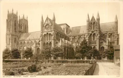 Minster de Beverley visto do sul — vista da abadia gótica — Royal Tunbridge Wells, n° 9247