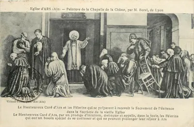 Igreja de Ars (Ain) — Pintura da Capela da Châsse, por M. Borel, de Lyon