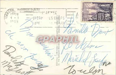 Nossa Senhora da Guarda — Marselha — Edições & M. Rulle — Verso