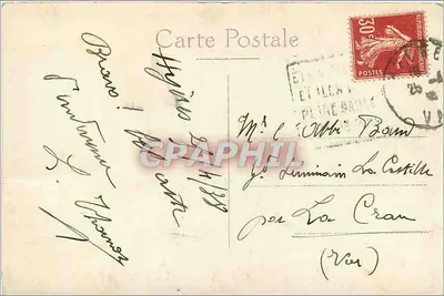 Kasteel of landhuis — Étang de la Castille — Uitgever onbekend — Achterkant