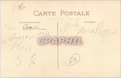 Cherbourg - O Casino, a Praia — Edição L. Ratti, Novidades e Confecções, Cherbourg — Verso
