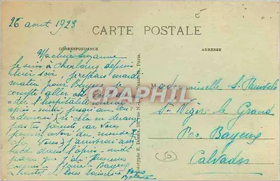 Cherbourg - O Jardim Público e a Montanha do Rœulé — Verso