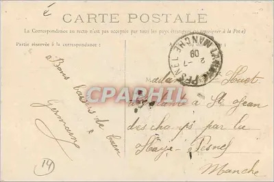 Caen — Stary Święty Etienne — (XIV wiek) — L. L. — Rewers