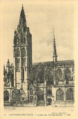 Caudebec-en-Caux — A Igreja de Nossa Senhora — Editor Testu, n°17