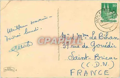 Löbtau com o 'Dreiflüsseeck' — Verlag Fritz Bartsch, n°8 — Verso