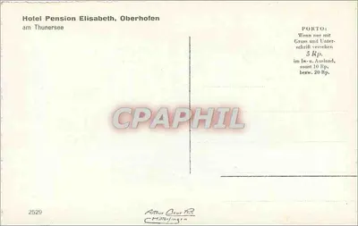 Hôtel Pension Elisabeth, Oberhofen — am Thunersee — Arthur Courrèges, Hilterfingen — Rewers
